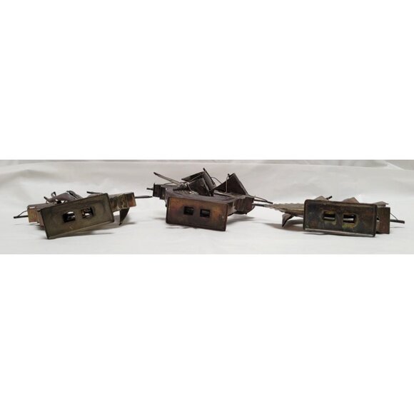 Lot of 3 Vintage Brass Ship Sculptures Nina Pinta Santa Maria - Picture 9 of 9